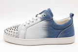 Christian Louboutin Louis Junior Spikes Gradient Denim Sneakers Sz 42 Eb526lrxsa