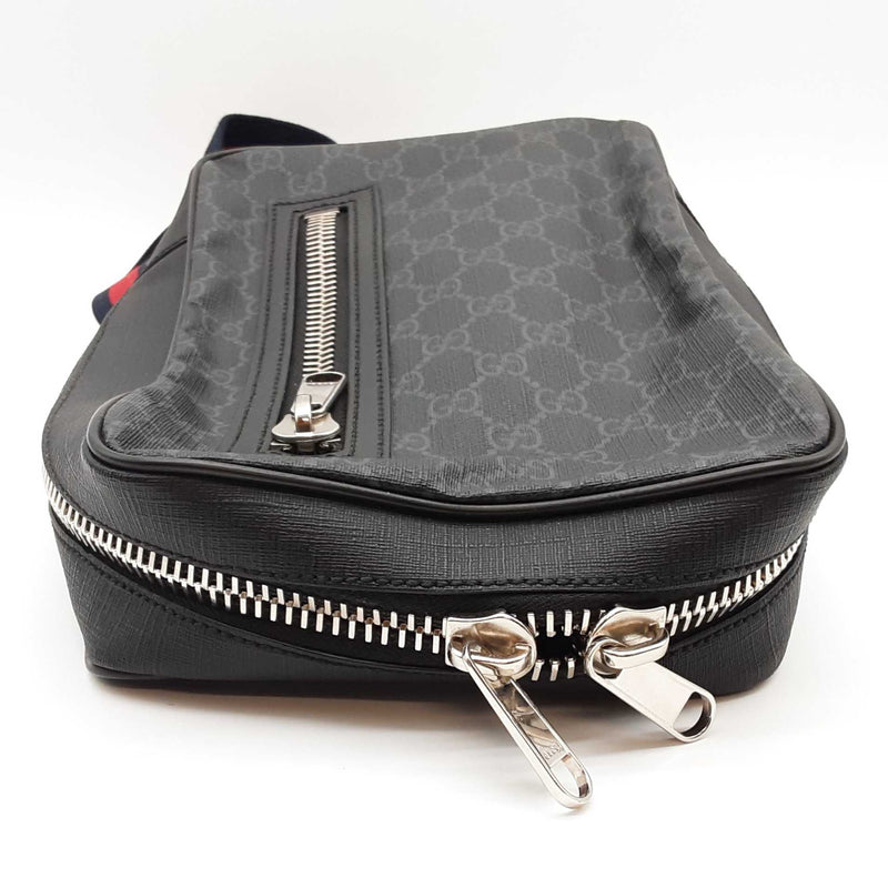 Gucci Gg Supreme Monogram Black Sling Backpack Sd0725wzxde