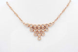 0.16ctw Diamond Necklace In 18k Yellow Gold 4.2 Grams 15 Inch Eb0425wxzsa
