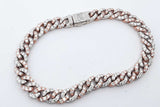 4.32cttw Diamond Cuban Link Bracelet 14k Two Tone Gold 33.5g 7.5 In Eb0826oxxzde