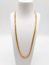 0.925 Sterling Silver Gold Plated Solid Cuban Link Chain 24 In Do0224lwxde