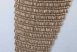 14k Yellow Gold Tapered Fringe Chain Bib Necklace 8.9 Grams 18-20 In Eb0726rxzsa