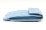 Christian Dior Cannage Caro Blue Leather Phone Pouch Crossbody Eb0425rxzsa