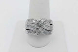 0.68cttw Diamond Ring In 14k White Gold 7.2 Grams Size 9.25 Eb0826orxsa