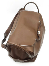 Hermès Lindy Voyage 45 Travel Bag In Café Clemence Leather Fw0425pxzxdu