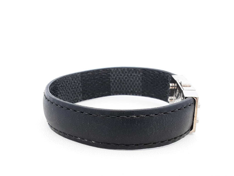 Louis Vuitton Damier Graphite Check It Reversible Bracelet Fw0925lxzdu