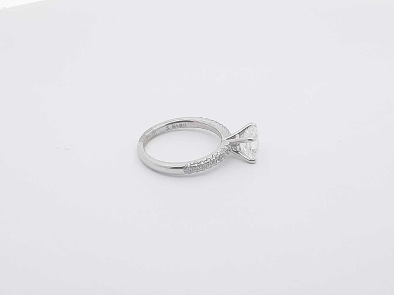 1.62ctw Diamond 14k White Gold 2.6 Grams Ring Size 4 Sd0525lpzxsa