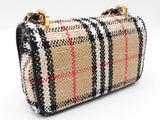 Burberry Mini Lola Crossbody Bag In Vintage Check Bouclé Tweed  Fw1125irzdu