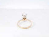 4.14 Cttw Emerald-cut Lab-created Diamond & 14k Yellow Gold Solitaire Engagement Ring & Cert 3.2 Grams Size 6.75 Fw0126lrrzdu