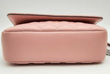 Versace Quilted Pink Leather Medusa Shoulder Bag Eb0824wxzsa