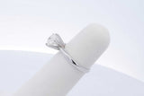 0.9ctw Diamond Ring In 14k White Gold 2.2 Grams Size 4.25 Eb1026llxzde