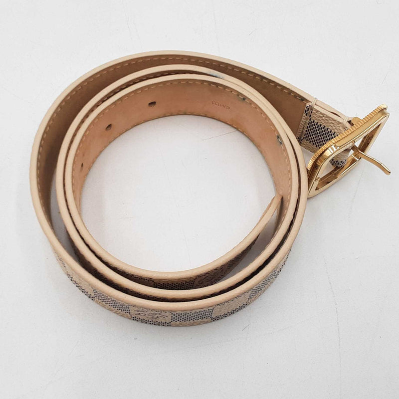 Louis Vuitton Lv Initiales Damier Azur Reversible Belt Size 85-34 Sd0725ezdu