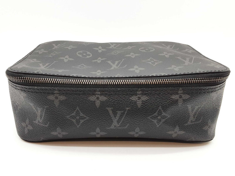 Louis Vuitton Black Graphite Monogram Coated Canvas Cosmetic Bag Do1125oxzde