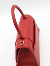 Balenciaga Red Leather Hourglass Top Handle Bag Eb0626rxzde