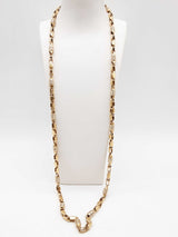 10k Two-tone Yellow White Gold 120.0g Chain 36 In Do0924pxzxde