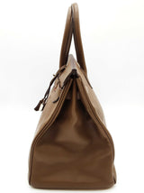 Hermes Birkin 35 Toundra Brown Epsom Palladium Hardware Handbag Do0825sxzxde