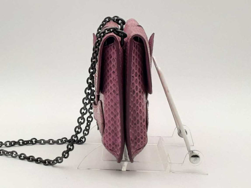 Bottega Veneta Rialto Embossed Leather Purple Handbag Aa0925wrzsa