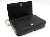 Jimmy Choo Farone Wallet With Chain In Quilted Black Nappa Leather Fw0626ocrdu