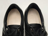Salvatore Ferragamo Black Leather & Suede Sneakers Size 6 C Sd0325crsa