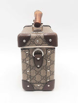 Gucci Supreme Monogram Globe-trotter Bamboo Top Handle Vanity Case Aa0325loxzsa