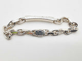 Tiffany & Co. Makers Id 0.925 Sterling Silver 45.6g Chain Bracelet Do0324cxzde