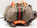 Gucci Ophidia Gg Supreme Double Buckle Backpack Beige Aa0226lzxzsa