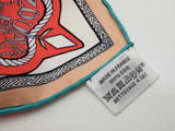 Hermes X Virgine Jamin Zouaves Et Dragons Green Pink Blue Silk Scarf Do0926oxzde