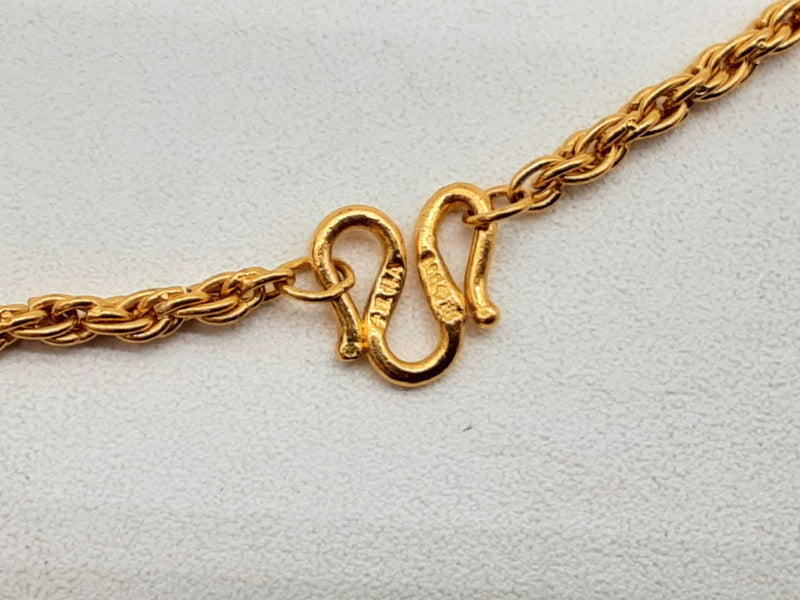 24k Yellow Gold 16.3g Chain 18 In Do1124exzde