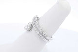 14k White Gold Diamond Bypass Ring 3.5 Grams Size 6 Eb0626rxzde