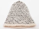 Chanel Cashmere Blend Black White Knitted Beanie Do0326wxzde