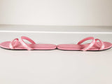Balenciaga Round Leather Logo Strap Sweet Pink Sandals Size 11 Sd0826lrzde