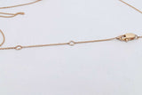 2.6cttw Lab Grown Oval Diamond Station Necklace 14k Yellow Gold 4.1g Eb826llrxsa