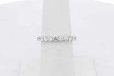 1.38cttw Lab Grown Diamond Eternity Band 14k White Gold 1.4g Size 6 Eb0826pxzsa