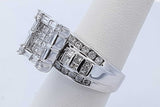 0.8cttw Diamond Ring In 14k White Gold 10.2 Grams Size 6 Eb0926exzde