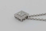 0.48cttw Diamond Pendant Necklace 18k White Gold 10.7 Grams 16 Inch Eb1026erxsa