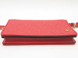 Tory Burch Fleming Flat Red Wallet Crossbody Sd0326irde
