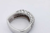 1.64cttw Diamond Ring In 18k White Gold 12.8 Grams Size 6 Eb0626loxzsa