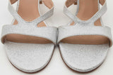 Stuart Weitzman Mariposa Glitter Leather Heels Size 7.5 Eb0526oxsa