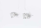 1.5cttw Lab Grown Diamond Stud Earrings In 14k White Gold 1.4 Grams Eb0826orxsa