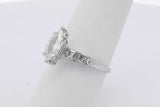 0.75ctw Center Marquis Diamond Ring 14k White Gold 2.3 Grams Size 7 Eb0625cxzsa