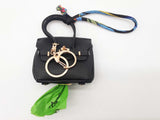 Black Doggie Bag Holder Mini Bag Charm Do0825cde