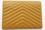 Yves Saint Laurent Grain De Poudre Chevron Quilted Wristlet Clutch Eb0726pxzdu