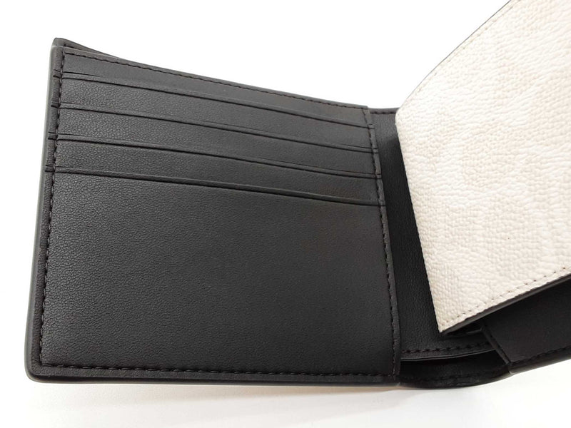 Coach 3 In 1 White Creme Signature Coated Canvas Wallet Do1025wxde