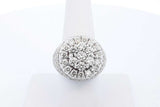 5.1cttw Diamond 14k White Gold Ring 23.2 Grams Size 8.5 Eb0626ocirde
