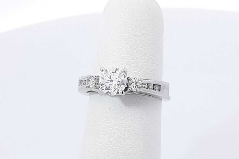 0.81ctw Diamond Wedding Set In 14k White Gold 4.6 Grams Size 5 Eb1125irxdu