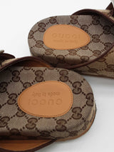 Gucci Gg Monogram Canvas Slides Gucci Size 8 Eb0626wxde