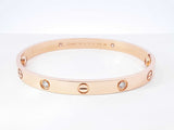 Cartier Classic Love Bracelet In 18k Rose Gold 31.2 Grams Size 18 Fw1225worzdu