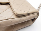 Chanel Mini Classic Flap Bag In Taupe Diamond-quilted Lambskin Fw0226lzxzdu