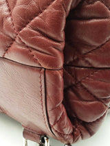 Chanel Coco Cocoon Backpack In Burgundy Padded Quilted Lambskin Fw0925ezxdu