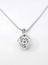 0.61 Cttw Diamond & 18k Gold Pendant With 14k Franco Chain 9.2 Grams Fw0826rrzdu